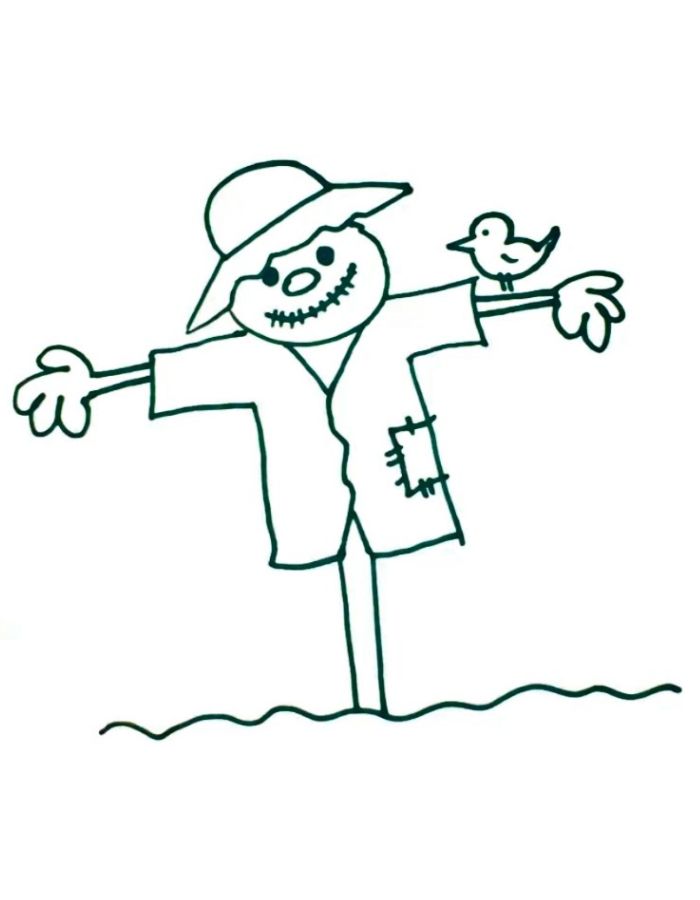 Scarecrow  coloring page